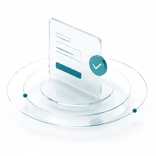 Reduziertes xthink Mini-Object für den ersten Schritt „Anfrage senden“.